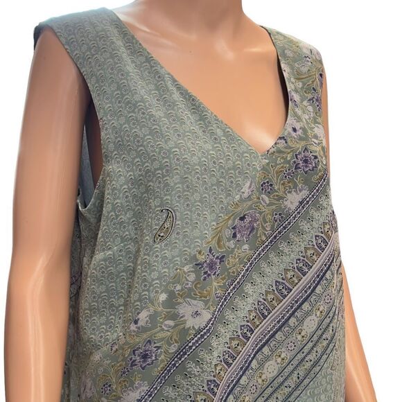 Norton McNaughton V-Neck Sleeveless Maxi Dress XLARGE - Picture 6 of 15